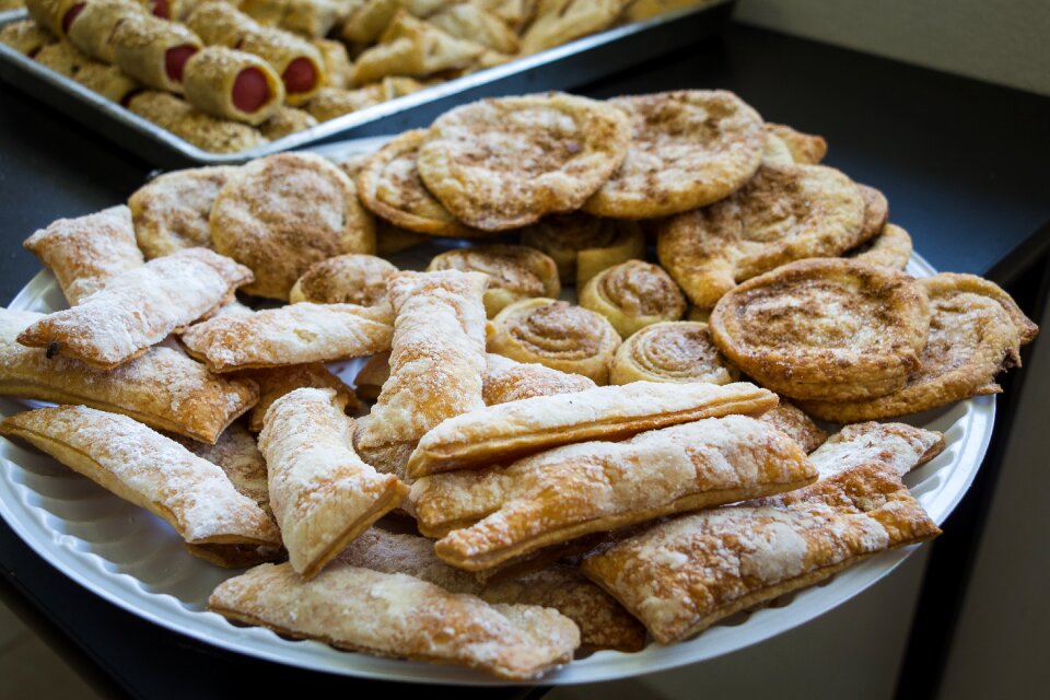 Delicious breads puff pastry