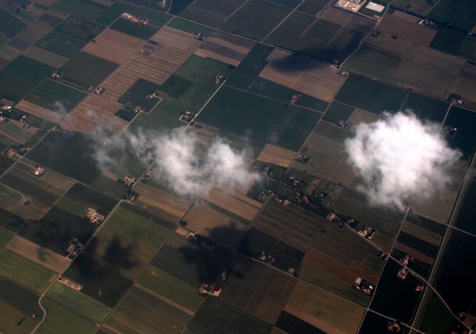 Plane the atmosphere landscape