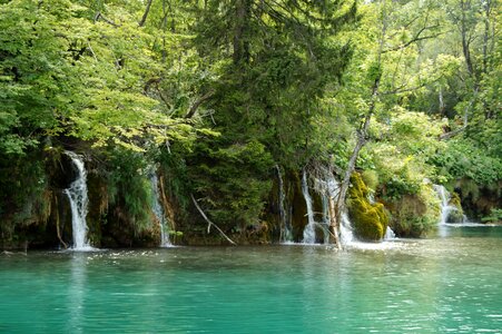 Lake waterfall croatia photo