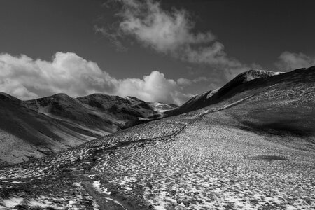Black and white england landscape photo