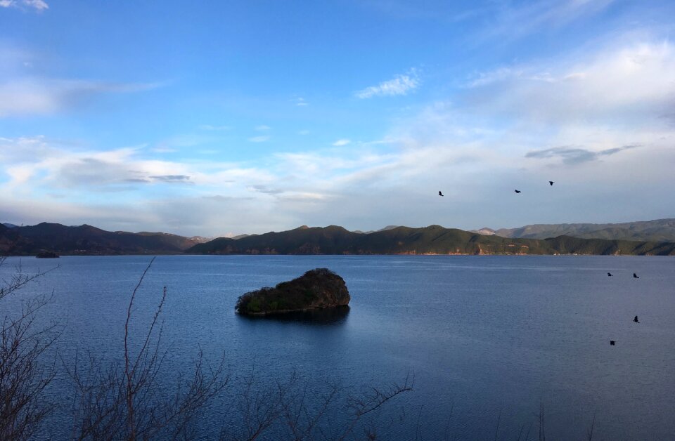 Mountains lake water