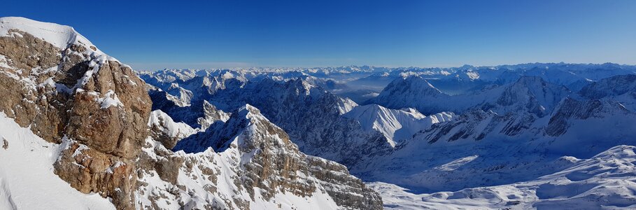 Mountains panorama summit photo