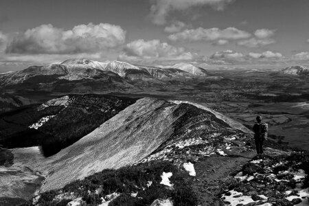 Black and white england landscape photo