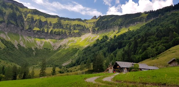 Alpine hut austria mountain photo