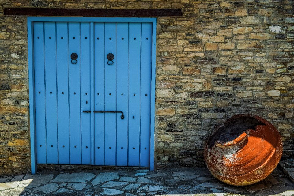 Stone house entrance