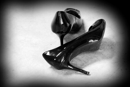 Shoes black footwear photo