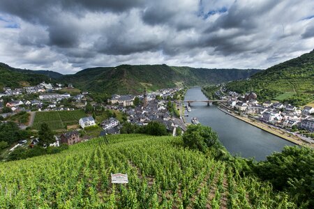 Mosel bridge city photo