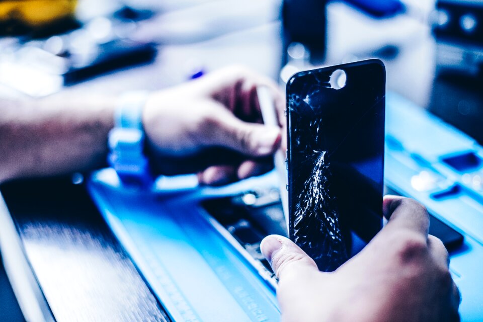 Screen button glass