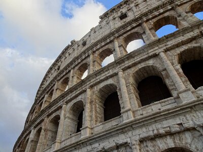 Italy ruin amphitheater photo