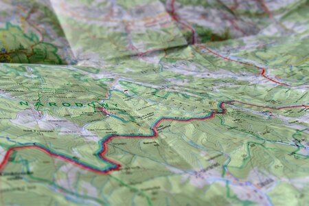 Map map of the mountains map beskydy