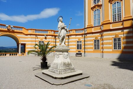 Melk danube valley prince koloman statue photo