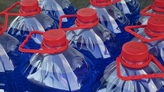 Water blue beverages