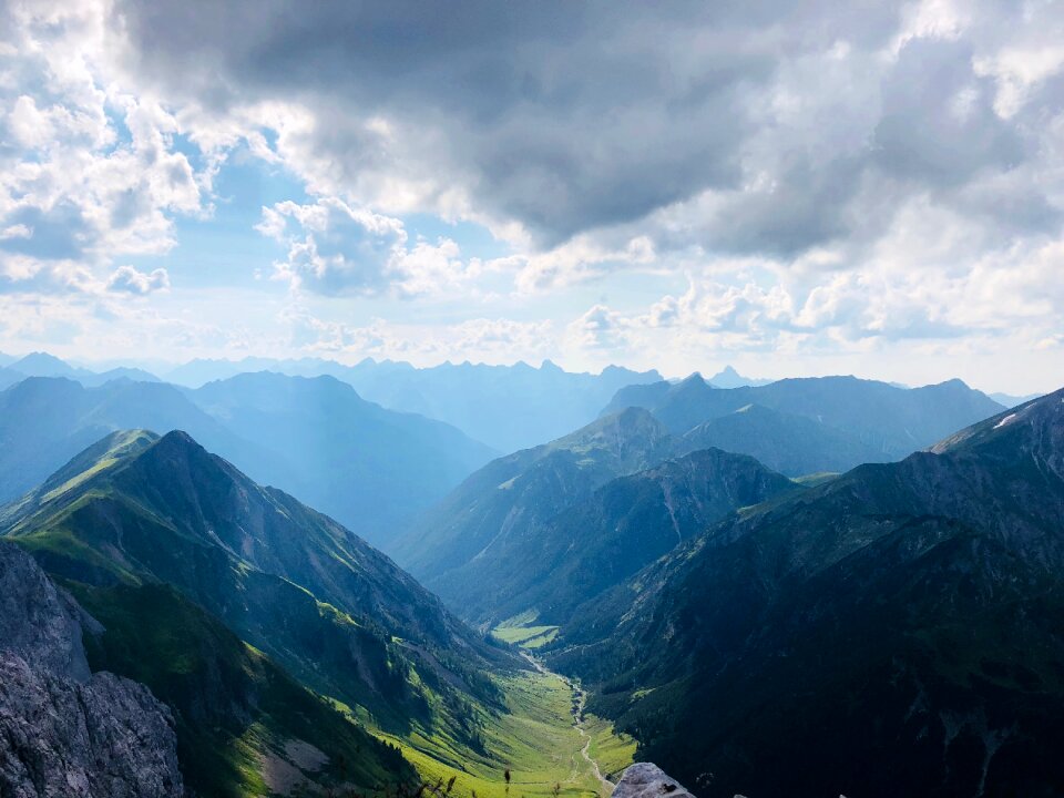 Mountains view the sky