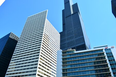 Chicago skyline skyscrapers photo