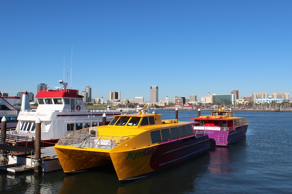 Catamaran ship marina