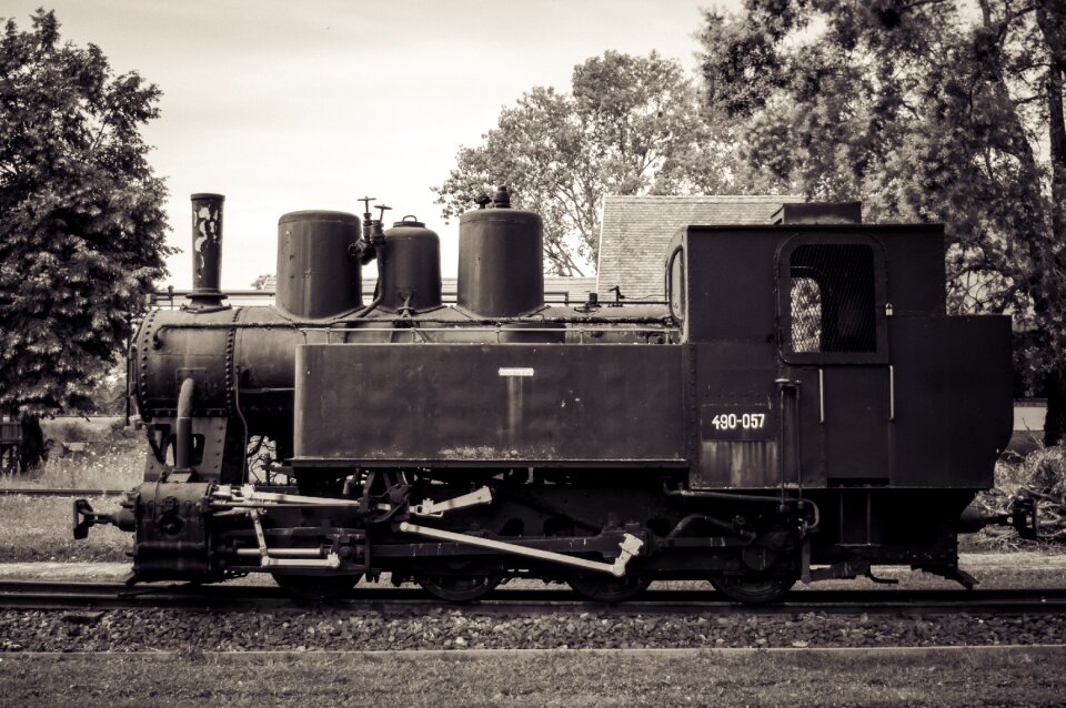 White locomotive nostalgia