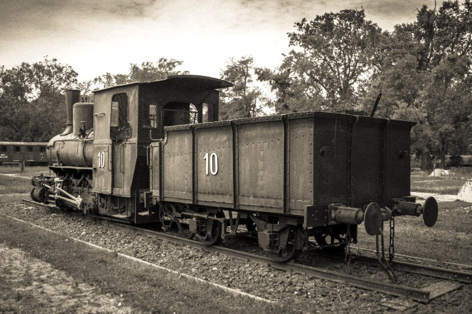 White locomotive nostalgia