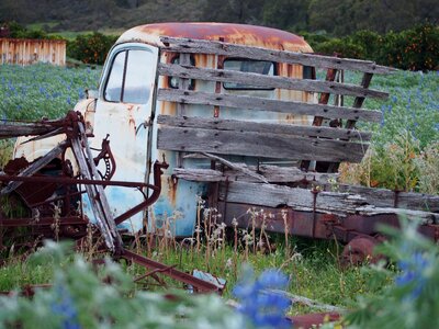 Weathered old dilapidated