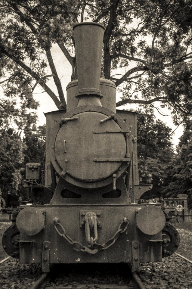 White locomotive nostalgia