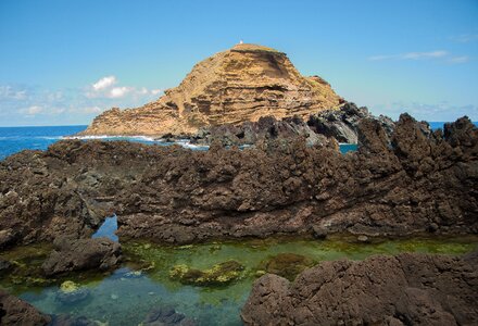 Lava volcanic rocks