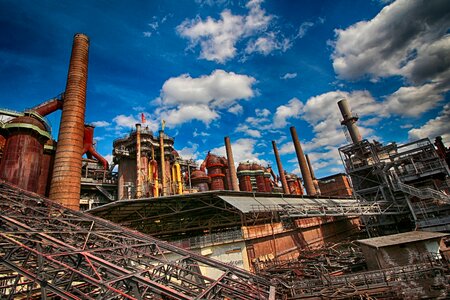 Steel mill heavy industry industrial plant