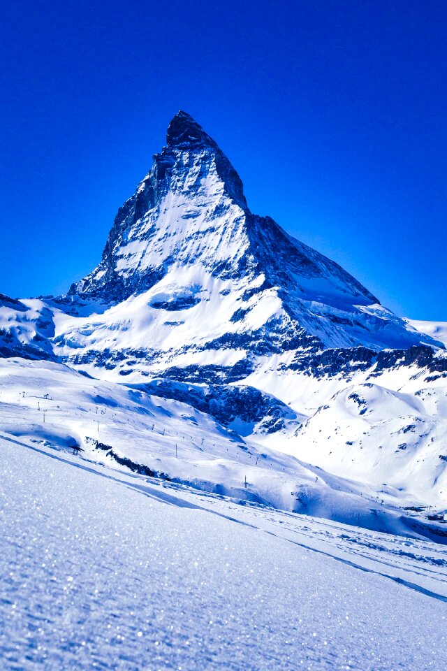 Mountain snow alpine photo