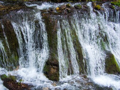 Waterfall flow cold photo