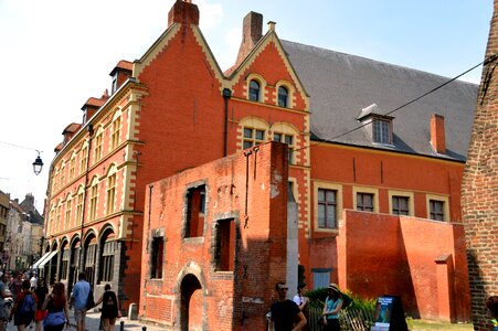 Street architecture flemish architecture photo