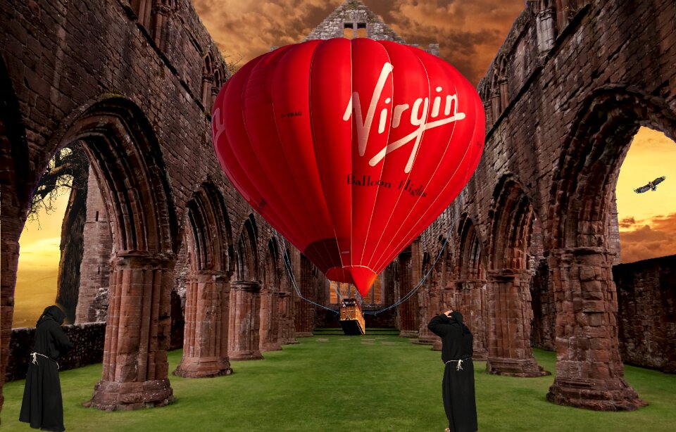 Balloon landing ruin