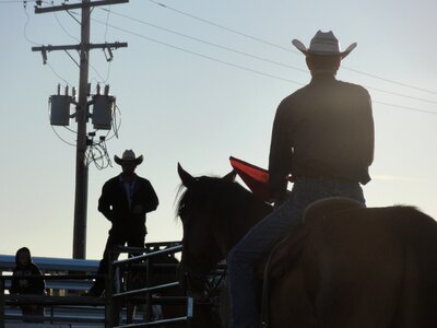 Riding western horseback