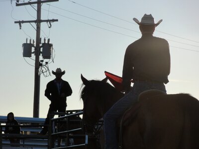 Riding western horseback photo