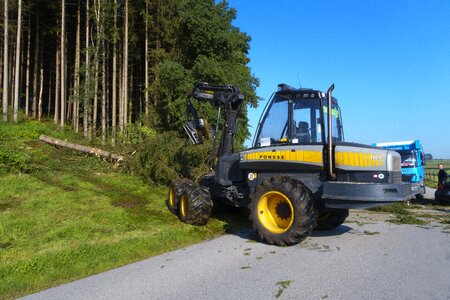 Road locked storm damage