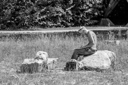 The stones man the art of photo