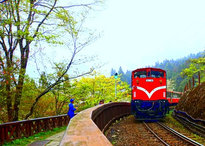 Alishan train landscape
