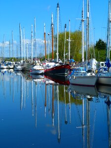 Yachts boats water