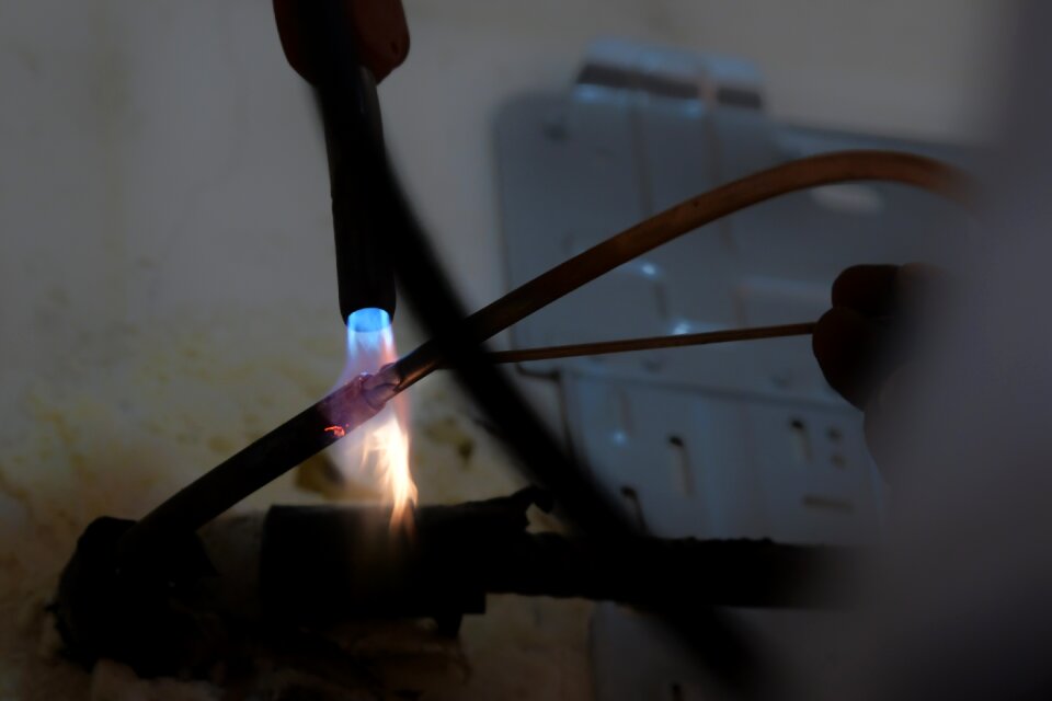 Copper welding indoor unit
