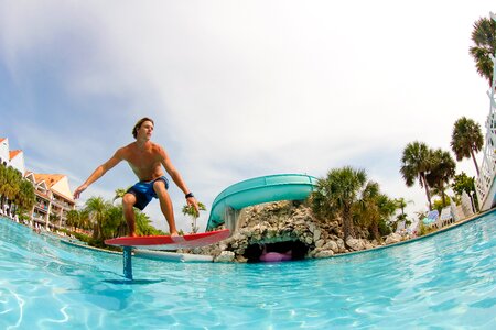 Kitesurfing wind summer photo