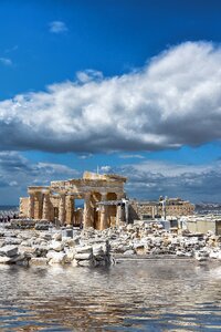 Acropolis temple culture photo