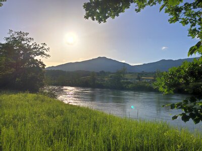 Landscape blue summer