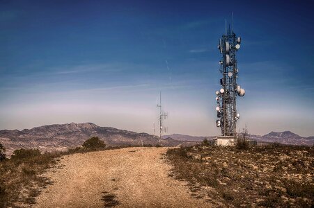 Telecommunications transmitter landscape