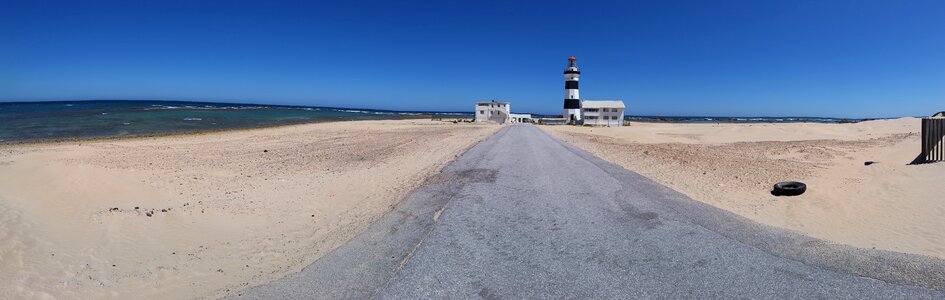 Lighthouse panorama coast