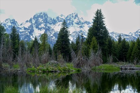 Wyoming mountains lake