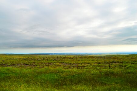 Cloud landscape meadow photo