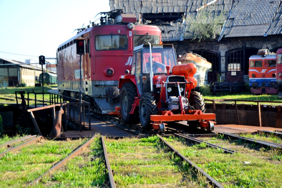 Abandoned locomotive atmosphere