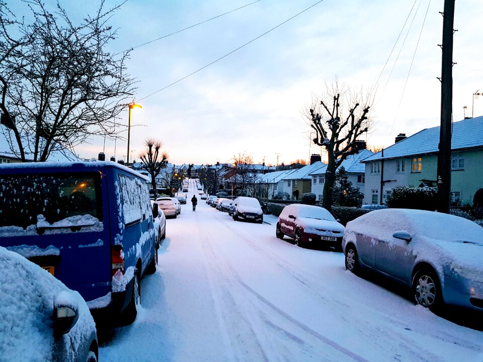 White frost ice