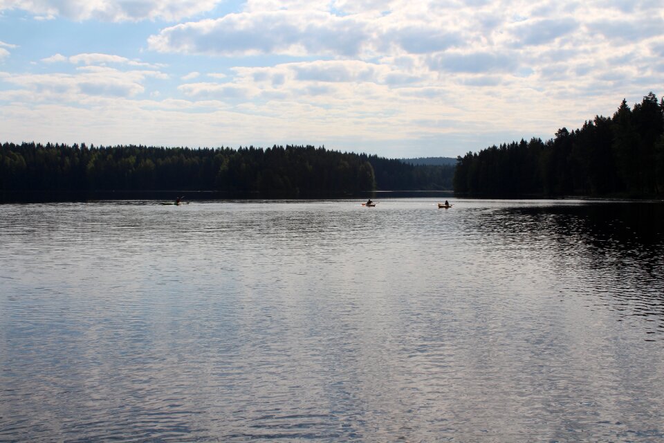 Canoeing lake