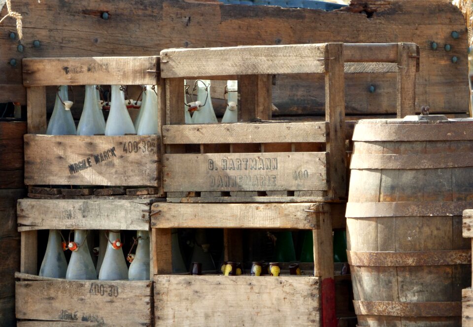 Barrel stacked wood