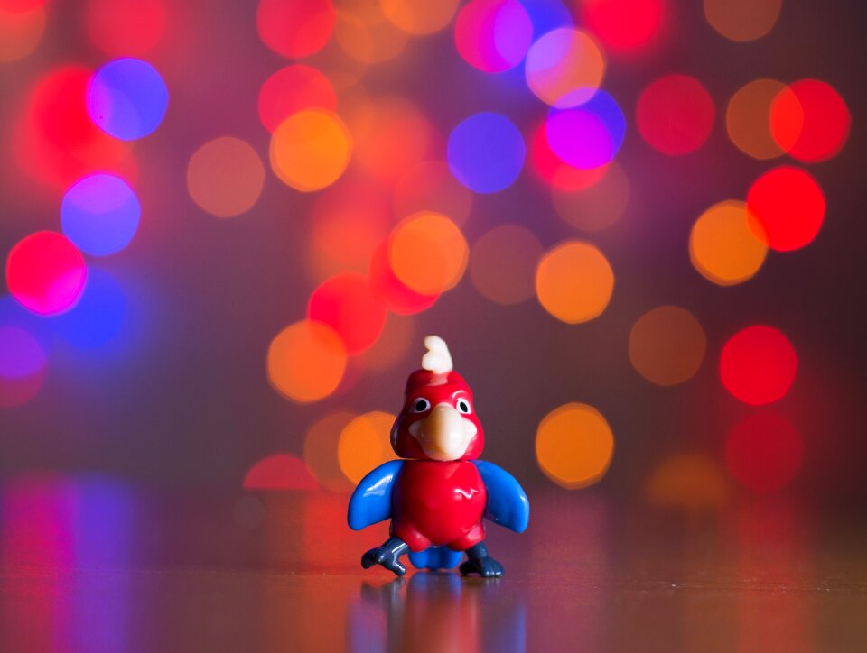 Doll snowman bokeh