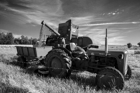 Fergusson tractor grain