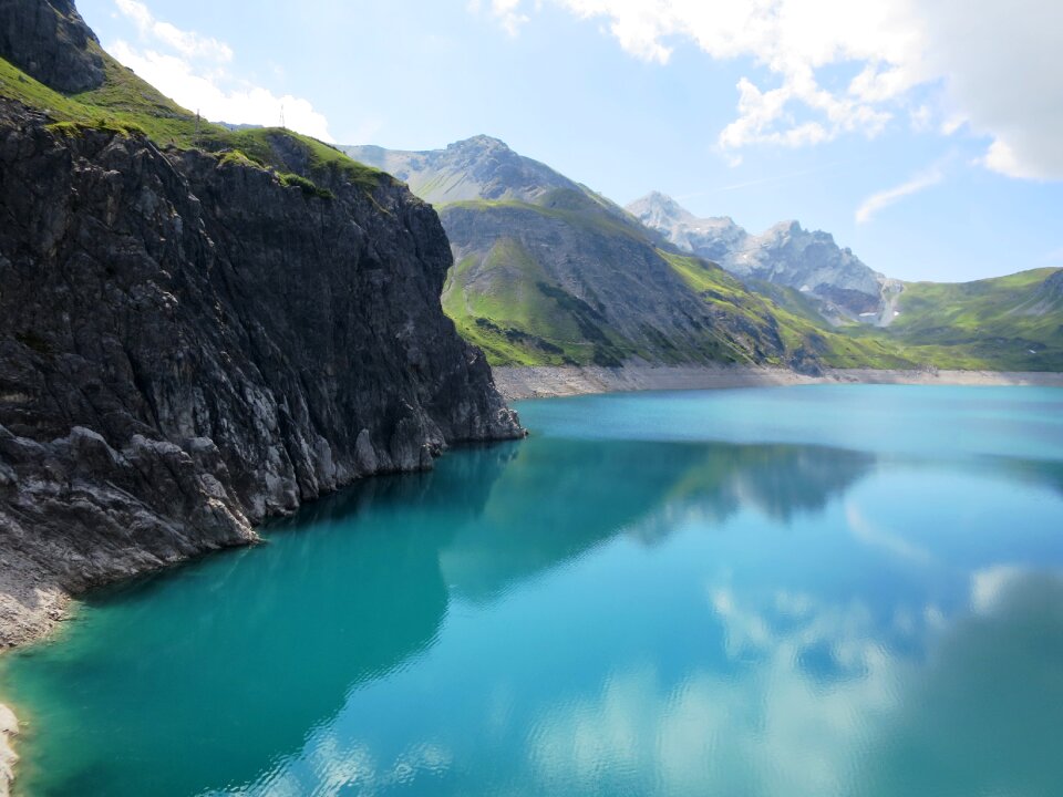 Brandnertal mountain lake water